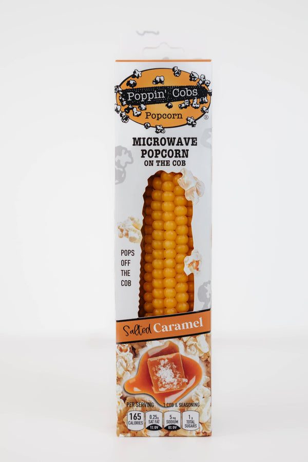 Microwave Popcorn on the Cob w/ Salted Carmel Seasoning 
