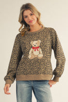 Teddy Bear Leopard Sweatshirts