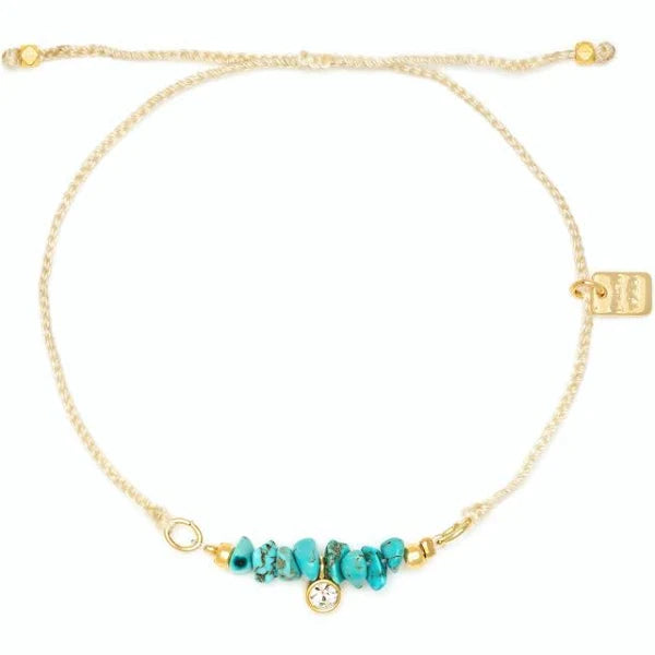 Pura Vida Dainty Turquoise Bead Bracelet
