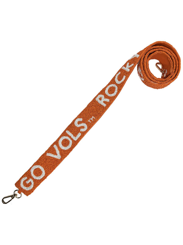 09421- Tennessee Go Vols Rocky Top Beaded Bag Strap