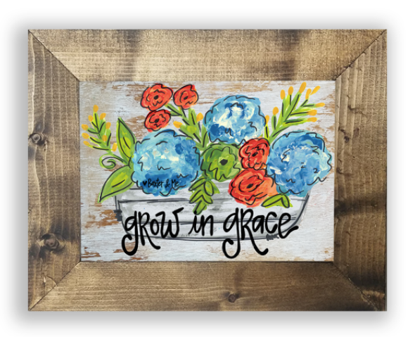 Grow in Grace Framed Art