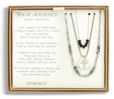 Your Journey Prayer Necklace - Gray