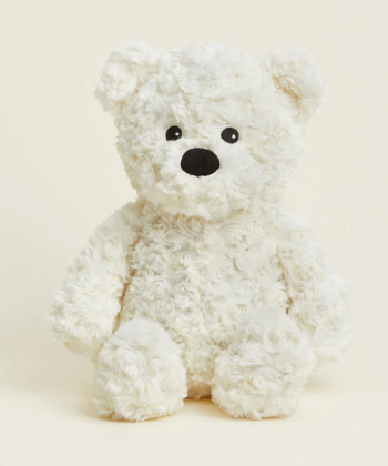 Cream Curly Bear Warmie 13"