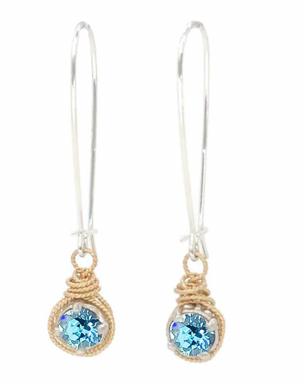 07399 March Birthstone Earth Grace Earrings