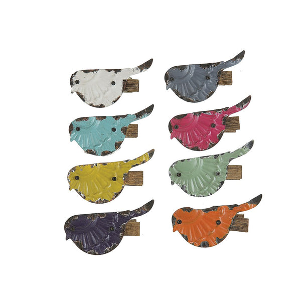 Embossed Metal Bird Clip 01612