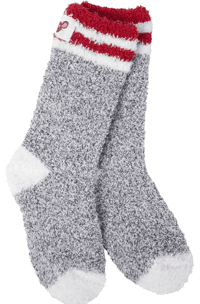 Crew Socks - Charcoal Ruby 12-24 Mos